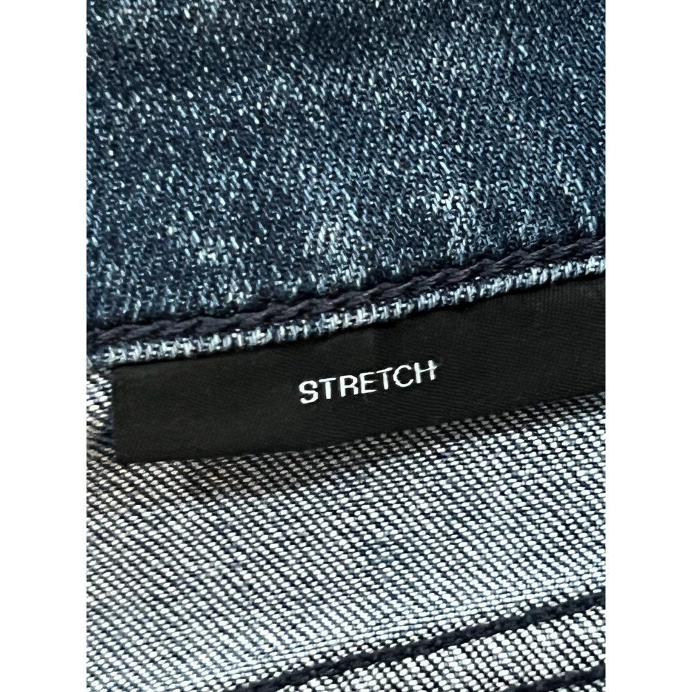 Men's Boss Hugo Boss 38x34 Dark Wash Blue Denim Stretch Tapered Leg EUC READ - Picture 10 of 10